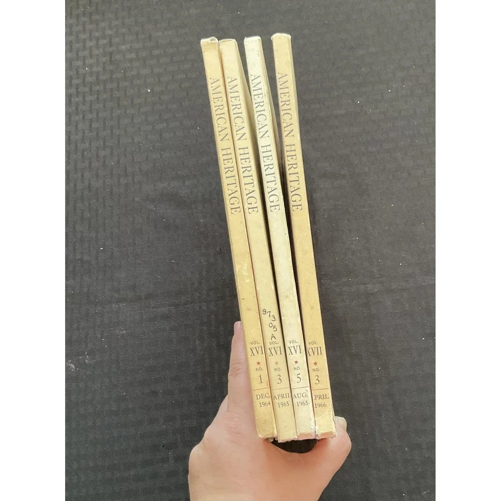 Vintage‎ American Heritage Magazine Lot 1964-1966 Illustrated History Hardcover